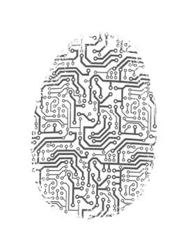 Digital fingerprint Stock Illustration