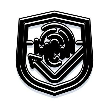 Digital fingerprint shield checking biometric security access Stock Illustration