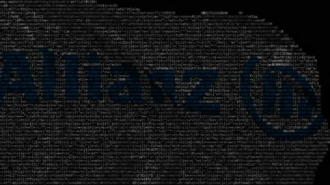 Digital flag with Allianz logo on the screen. Editorial looping animation Stock Footage 145054053