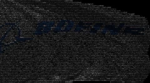 Digital flag with Boeing logo on the screen. Editorial 3d rendering イラスト素材