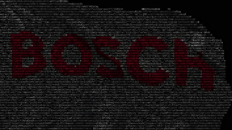 Digital flag with Bosch logo on the screen. Editorial looping animation Stock Footage 145117570