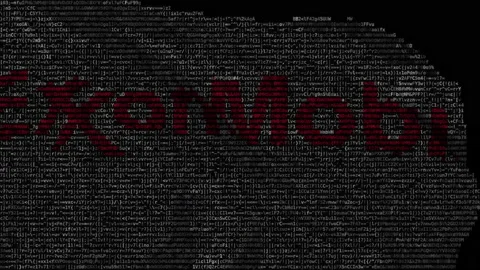 Digital flag with Exxon Mobil logo on the screen. Editorial looping animation Stock Footage 145030700