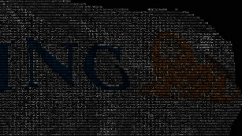 Digital flag with Ing logo on the screen. Editorial looping animation Stock Footage 145159172