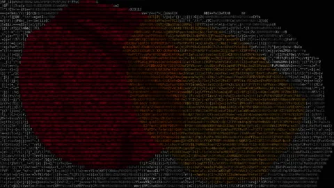 Digital flag with Mastercard logo on the screen. Editorial looping animation Stock Footage 145030640
