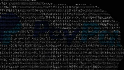 Digital flag with Paypal logo on the screen. Editorial looping animation Stock Footage 144952980