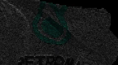 Digital flag with Petronas logo on the screen. Editorial 3d rendering Illustrazione stock