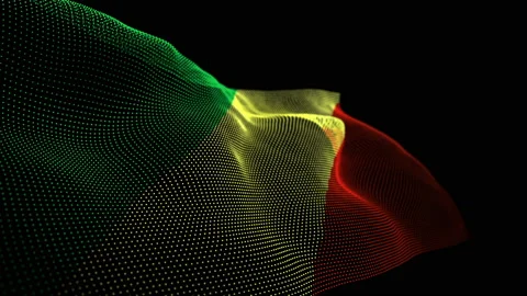 Digital Flag of Republic of the Congo overlay Stock Footage 209262608