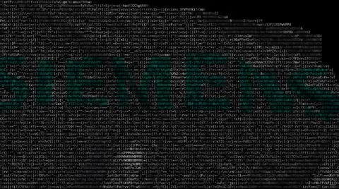 Digital flag with Siemens logo on the screen. Editorial 3d rendering Illustrazione stock