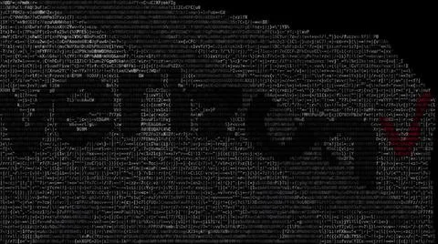 Digital flag with Verizon logo on the screen. Editorial 3d rendering Illustrazione stock