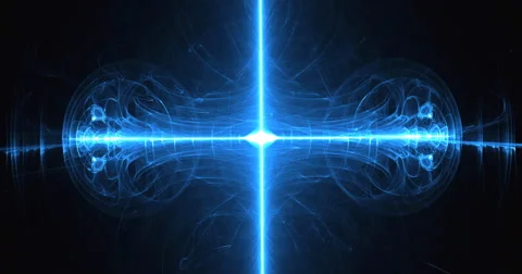 Digital Flame Animation of Light Effects in 4K Stock Footage 61964155