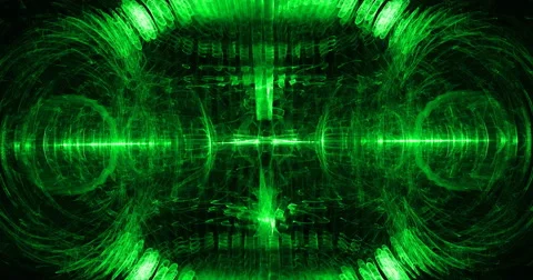 Digital Flame Animation of Light Effects. Stock Footage 62238683