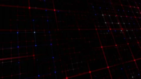 Digital flashing square pattern net motion Stock Footage 231422651