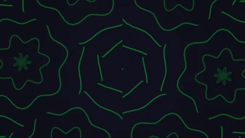 Digital Floral Pattern Animation Background. Stock Footage 331488009