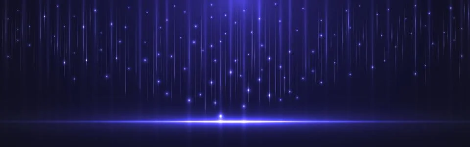 Digital flow. Bid data background. Glowing vertical light streaks and particles Stock Illustration