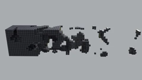 Digital flow of block chain Stock Footage 160154015