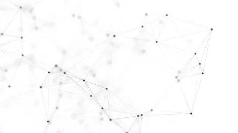 Digital flow with connecting points and lines Stock Footage 288816371
