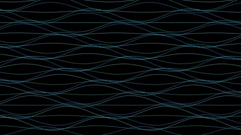 Digital flow field on black background overlay 4K 스톡 동영상 336625211