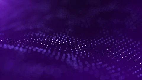 Digital flowing dots purple loop background Stock Footage 274415392