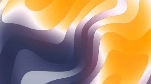 Digital flowing pattern loop animation graphic template. Line art design element Stock Footage 124960311