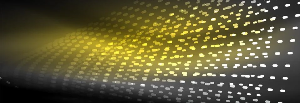 Digital flowing wave particles abstract background, vector smoke effect design Illustrazione stock