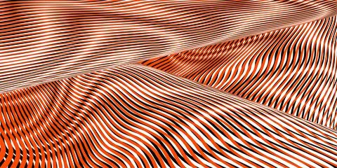 Digital fluid art abstract background with optical illusion effect. Stock Illustration