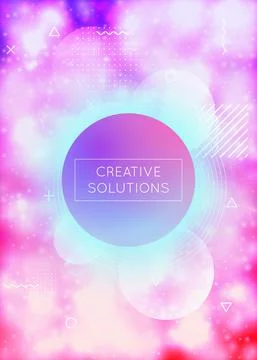 Digital Fluid. Liquid Texture. Blue Light Design. Dynamic Dots. Stock Illustration