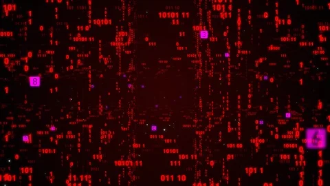 Digital Fly Binary Code Background Loop Stock Video Pond5