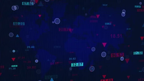 Digital fly binary code background loop. Data binary code network. Stock Footage 245195840