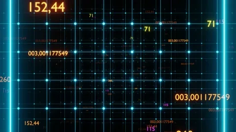 Digital fly code background loop. Big Data code network. 4K loop animation. Stock Footage 137285227