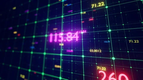 Digital fly code background loop. Big Data code network. 3D 4K loop animation. Video stock 137644199