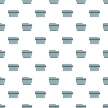 Digital folder icons creating seamless pattern background Stock Illustration
