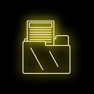Digital folder organizing important business data document Stock Illustration