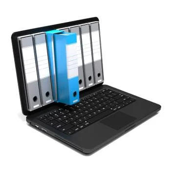 Digital folders Stock Illustration