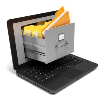 Digital folders Stock Illustration