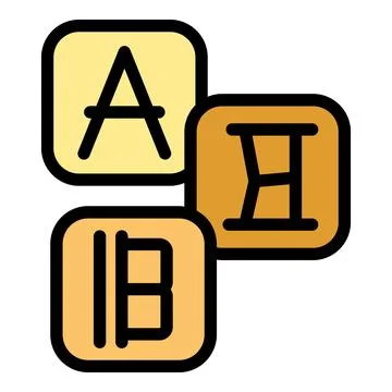 Digital font editing software representing creative typography design 스톡 일러스트