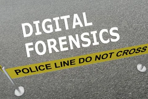 Digital Forensics concept Illustrazione stock