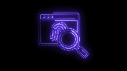 Digital forensics neon illustration animation identity verification crime i.. Stock Footage 346008105