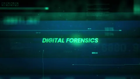 Digital Forensics on Noise Glitch Error technology futuristic data backgroun Stock Footage 343463372