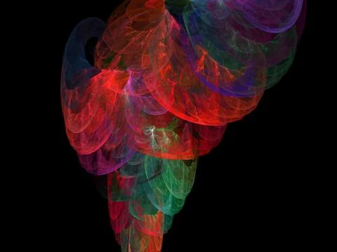 Digital fractal Stock Illustration