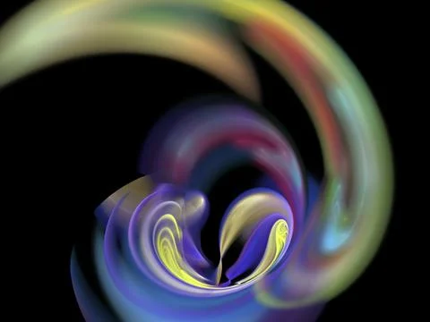 Digital fractal Stock Illustration