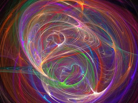 Digital fractal Stock Illustration