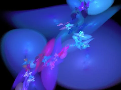 Digital fractal Stock Illustration