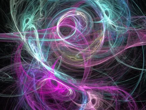Digital fractal Stock Illustration