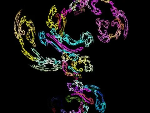 Digital fractal Stock Illustration