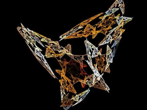Digital fractal Stock Illustration