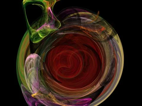 Digital fractal Stock Illustration