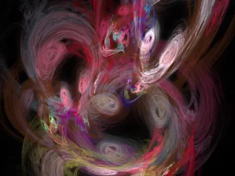 Digital fractal Stock Illustration