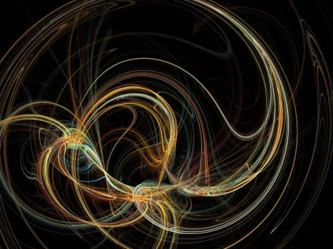 Digital fractal Stock Illustration