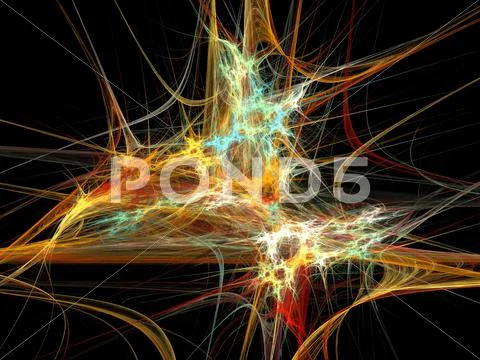 Digital fractal Stock Illustration