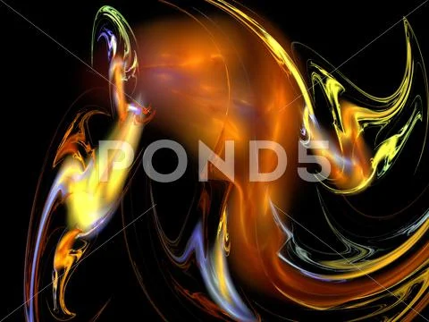 Digital fractal Stock Illustration